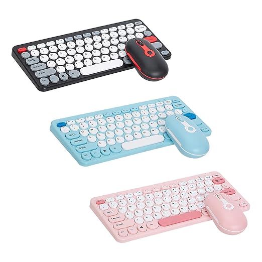 Wireless Computer Keyboard Mouse and Quiet Click