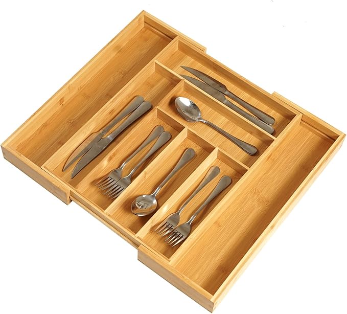 Bamboo Kitchen Drawer Organizer