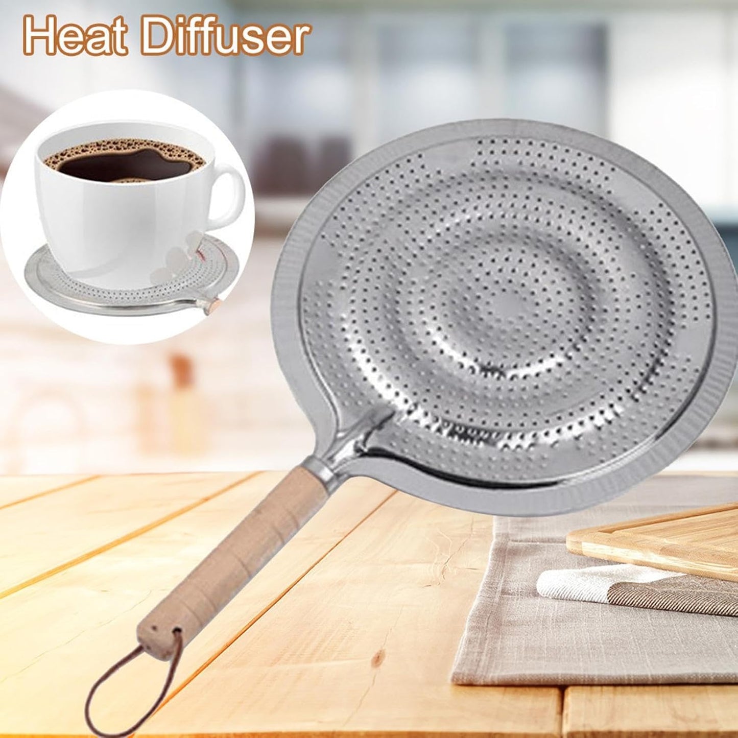 Pan Mat Heat Distributor for Gas Hobs, Electric Hobs, and Cookers – 21 cm