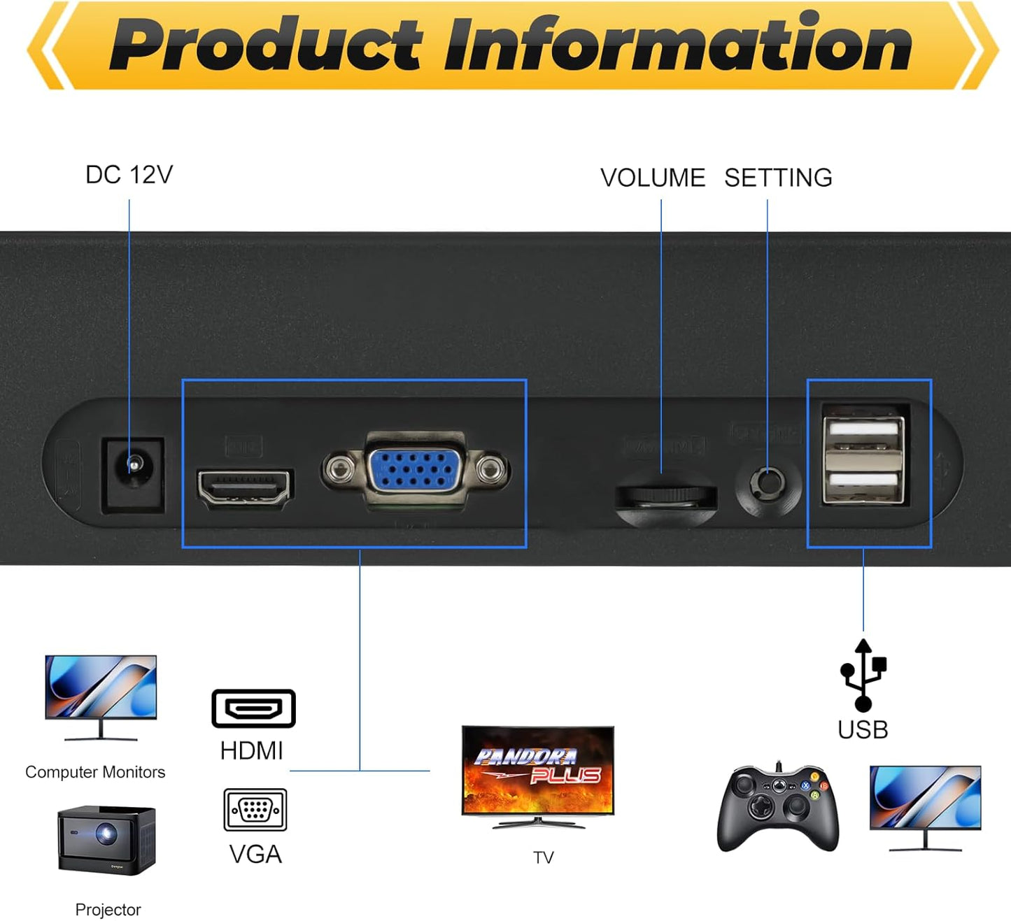 Pandora Box K11 Arcade Console – 32,000 Retro Games for TV & PC