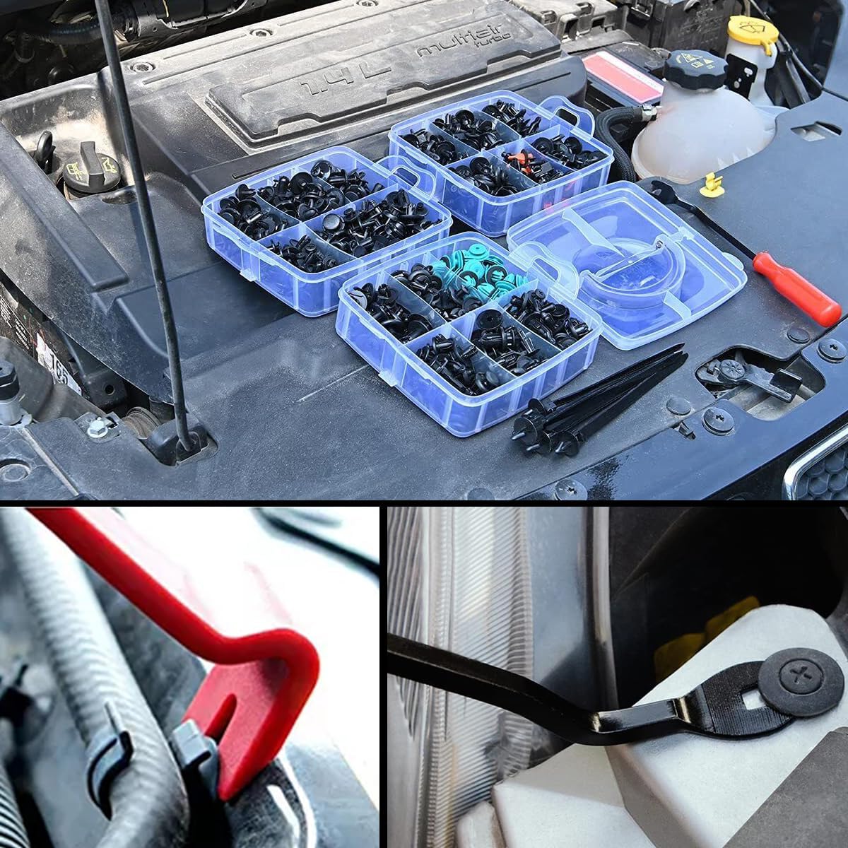 725Pcs Car Retainer Clip & Trim Removal Kit