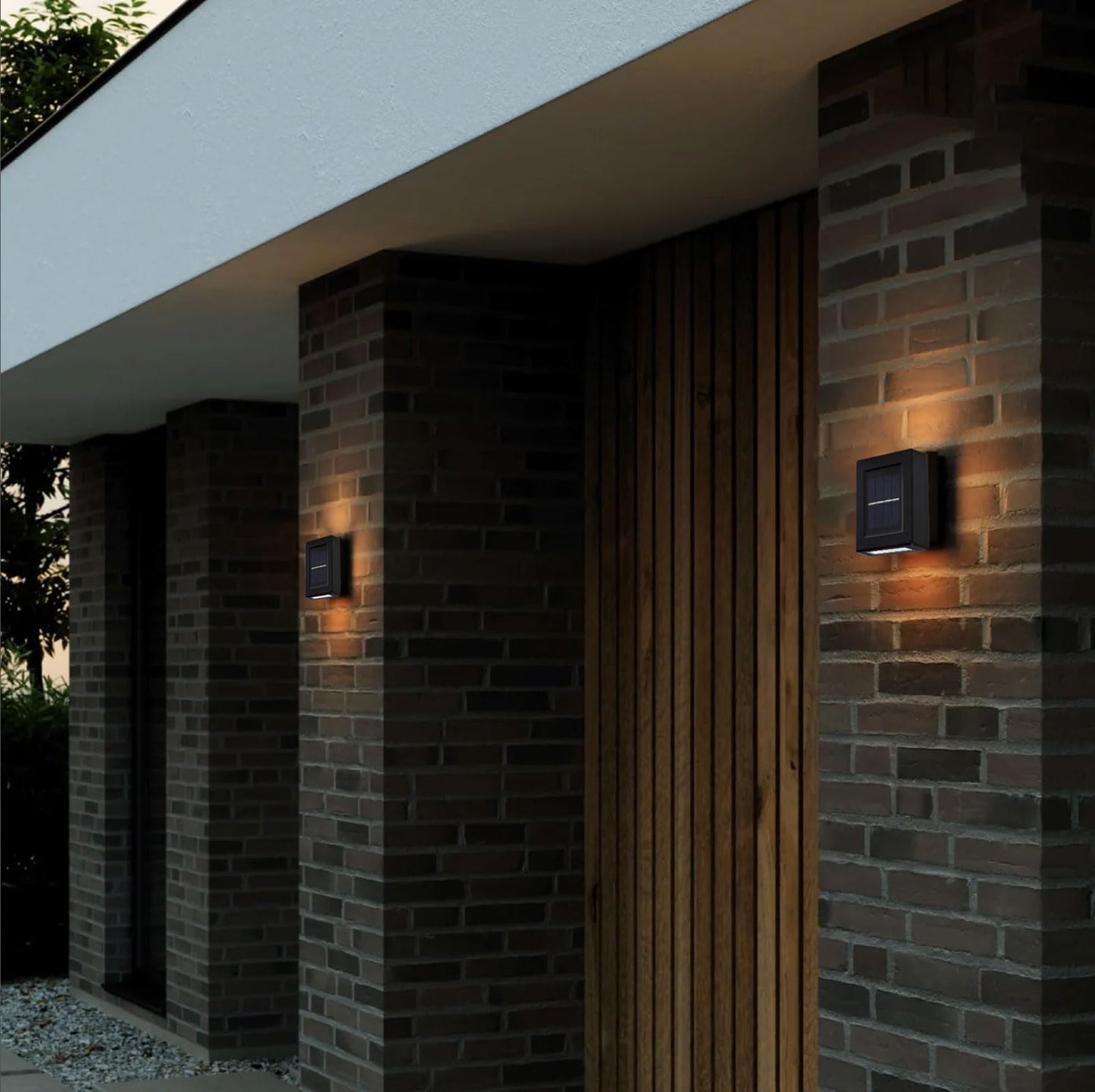 MHome Mini Solar Wall Light 2 Way – Motion Sensor, Waterproof & Energy-Saving