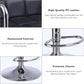 MFURN Adjustable Bar Stool PU Leather Swivel 62–83cm Black