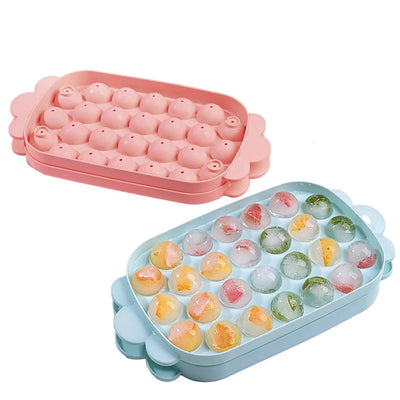 Silicone Ice Ball Maker Tray – Round Ice Sphere Mold