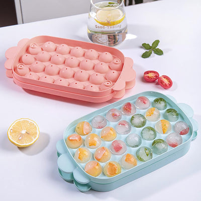 Silicone Ice Ball Maker Tray – Round Ice Sphere Mold