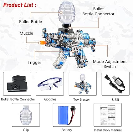 Automatic MP5 Electric Toy Foam Blasters For Children & Adults Outdoor Toys