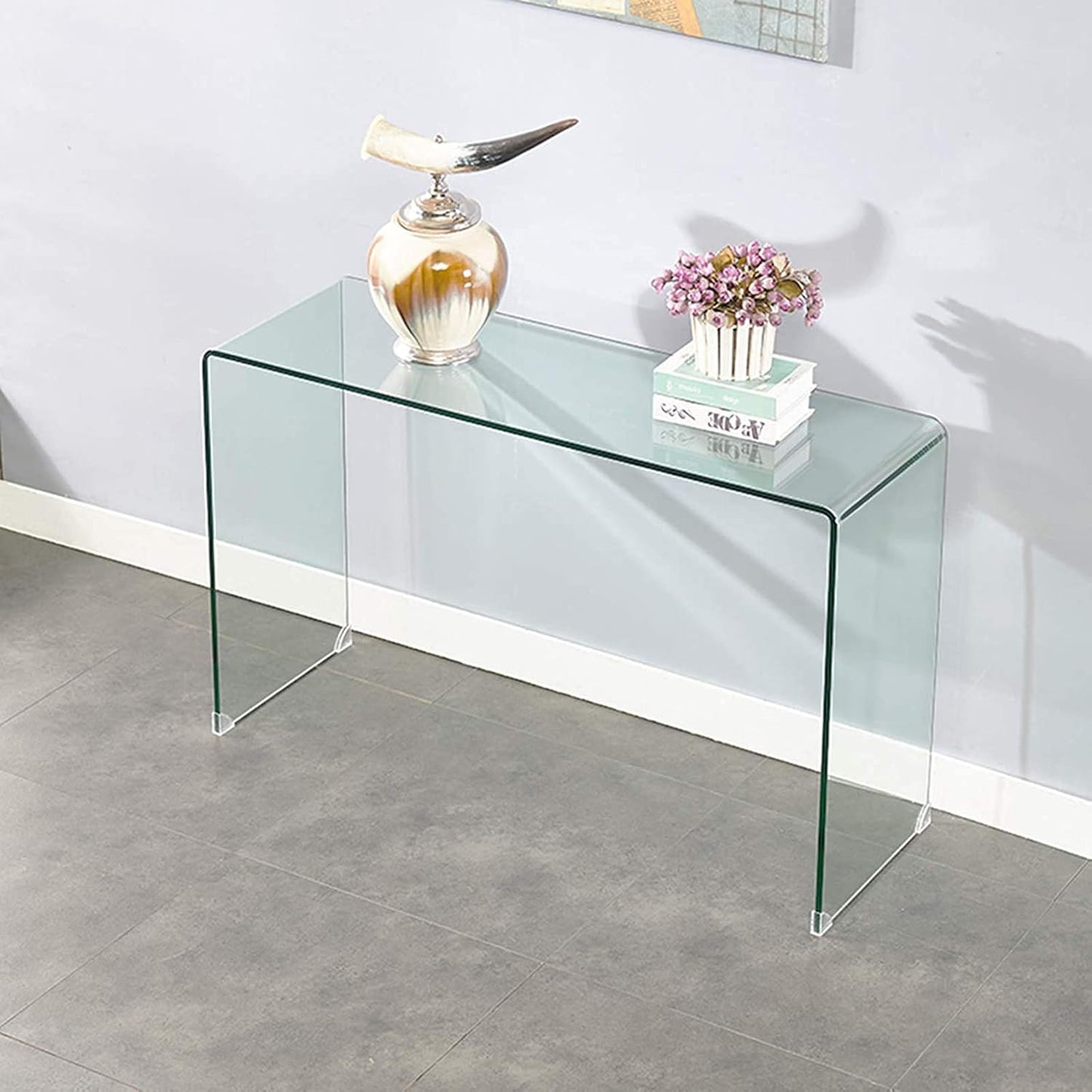 MFurn Glass Console Table – Transparent Side & Hallway Table