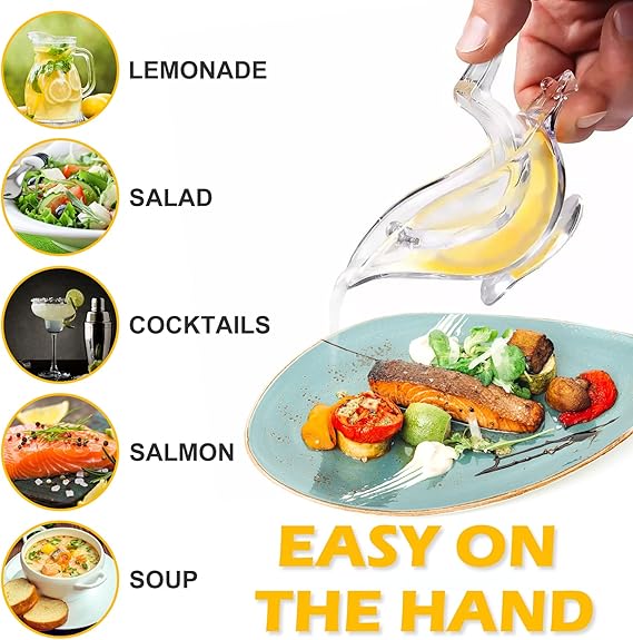Acrylic Manual Lemon Juicer – Portable Transparent Bird-Shaped Citrus Squeezer