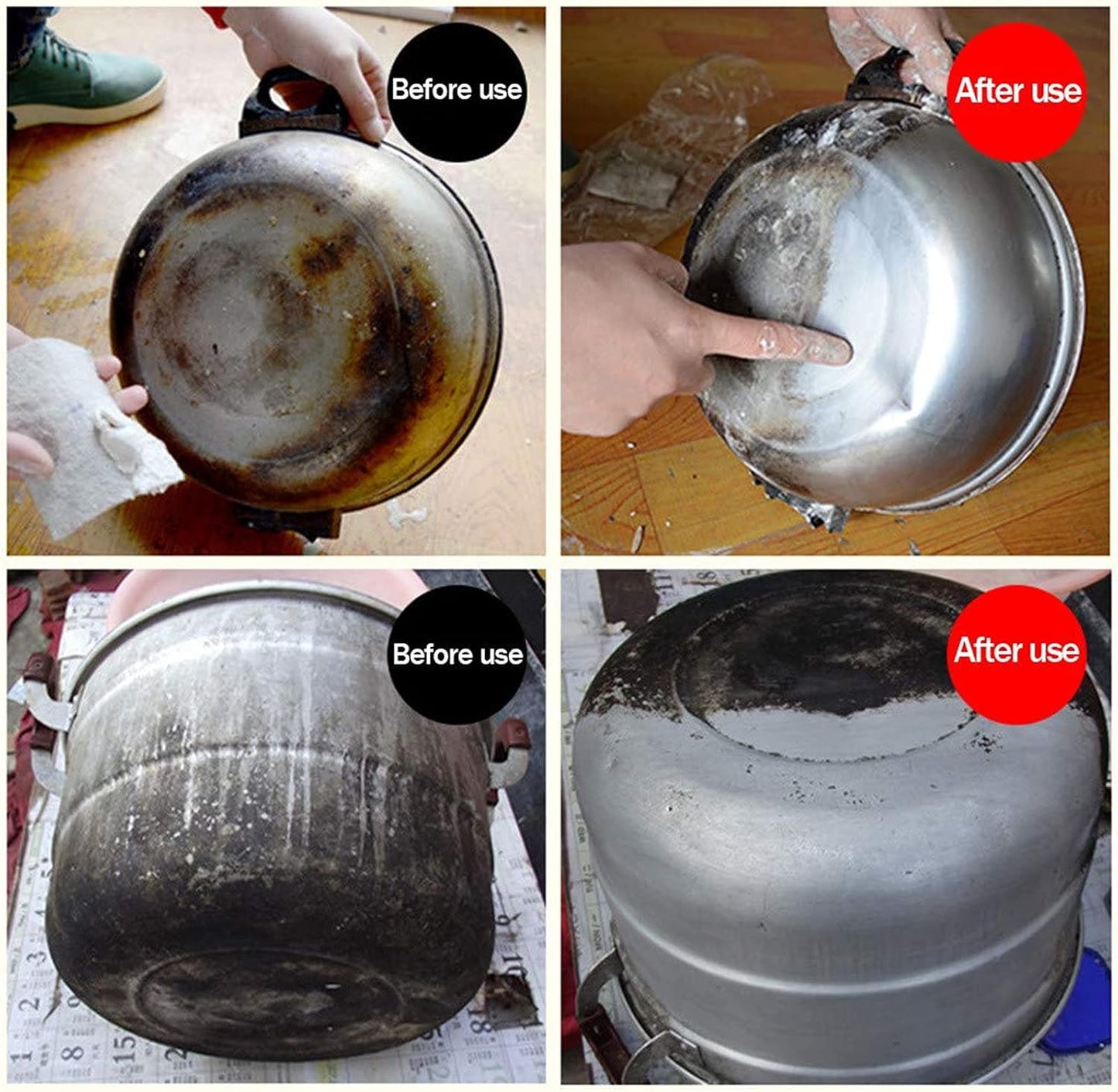 Stainless Steel Cleaning Paste – Powerful Rust & Stain Remover for Cookware, Pots, Pans & Kitchen Surfaces