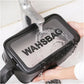3-Piece Transparent Waterproof Toiletry & Cosmetic Travel Bag Set – Clear Zipper Organiser for Makeup & Essentials