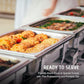 Stainless Steel Chafing Dish 10L – Single Tray Buffet Warmer with Lid, Frame & 2 Fuel Holders