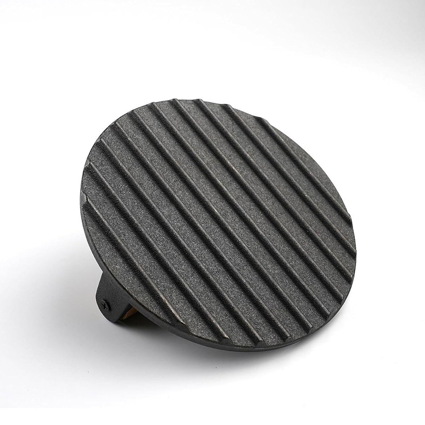 MHome Cast Iron Burger Press – Round Hamburger Patty Maker with Wooden Handle