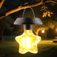 MHome Outdoor Solar Star Lantern, Warm Light LED Garden Light