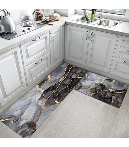 2 Piece Set Anti Fatigue Kitchen Floor Mats