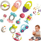 Baby Rattles & Teether Toys Set – 12 PCS Sensory Toys for Newborns (0–12 Months)
