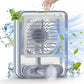 Portable Desk Fan with Night Light, 3 Speed with Spray