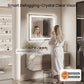 MHome 80 × 80 cm Frameless LED Bathroom Mirror with Lights