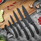6-Piece Stainless Steel Knife Set With Holder – Chef to Paring
