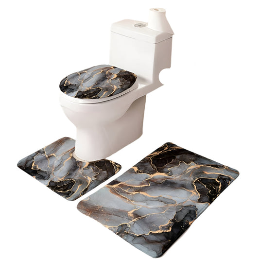 3pcs Bathroom Pedestal Mat for Toilet