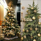 Pack of 12 Golden Christmas Ball Ornaments – 4cm Glossy & Glitter Hanging Decorations