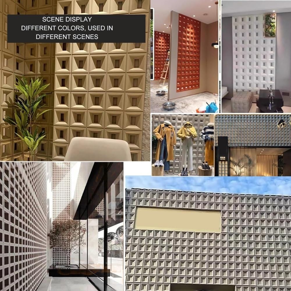 MHome PU Artificial Stone Hollow-out 3D Wall Panels