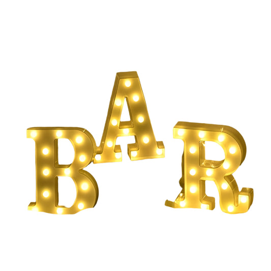 Pre-Lit Pub Bar Sign Light Battery Operated