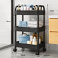 MFurn 3 Or 4-Tier Rolling Storage Trolley Cart – White, Yellow Or Black