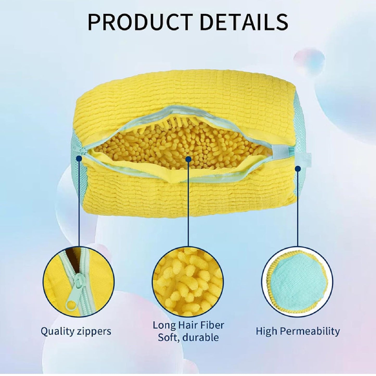 MHome Reusable Shoe Washing Machine Bag – 360° Cleaning, Safe for Washer & Dryer