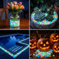 Glow in the Dark Garden Stones, Colorful Luminous Pebbles, 200pcs