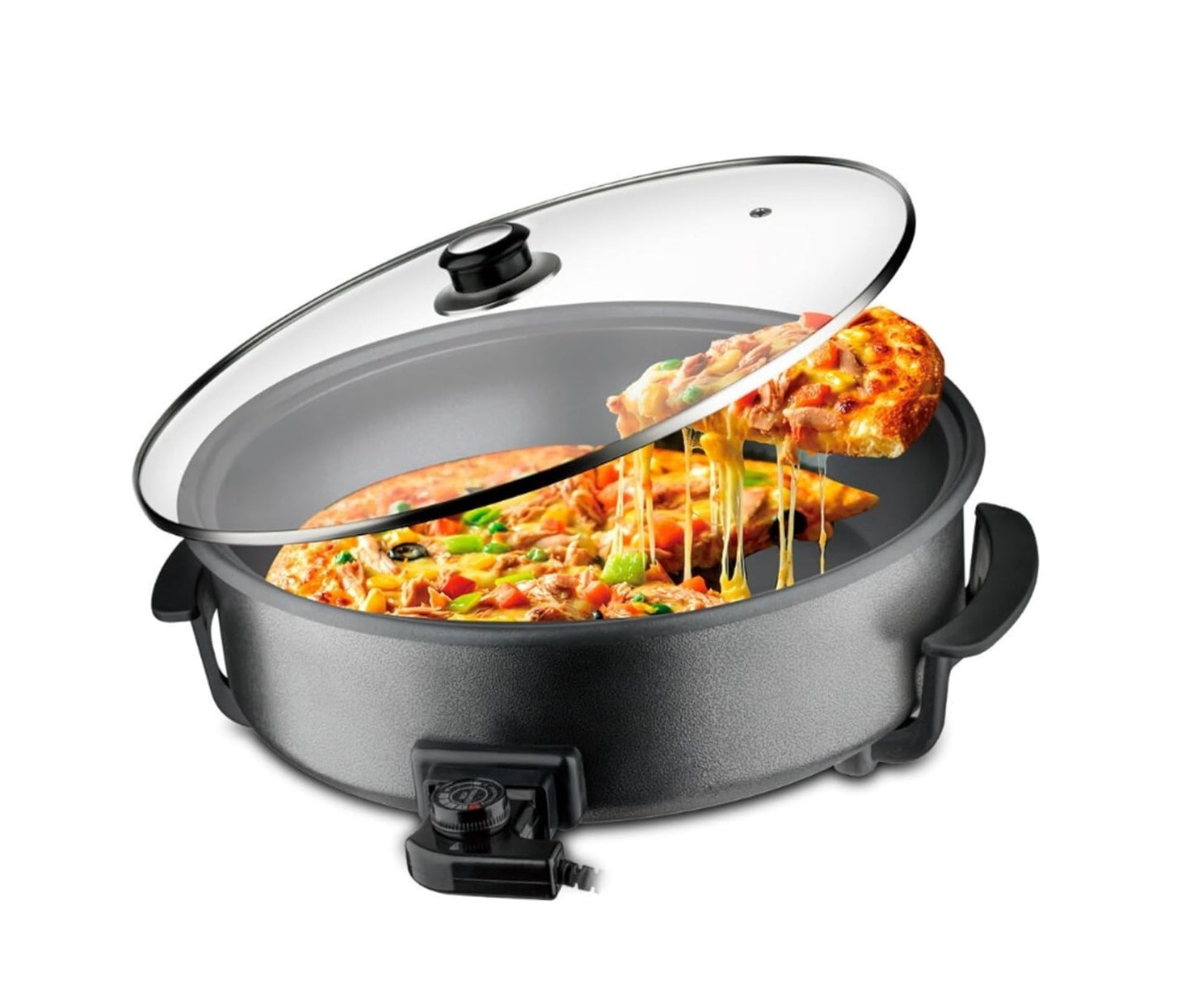 1500W Electric Pizza Pan – Multi-Functional Non-Stick Griddle with Adjustable Temperature