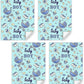 Baby Boy Gift Wrapping Paper 1 Sheet & Matching Tag