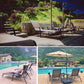MFurn SunGod 2-Piece Chaise Lounge Set – 5-Position Folding Outdoor Recliners