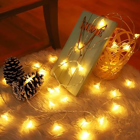 Solar Fairy Christmas Tree  Design Warm White LED Lights