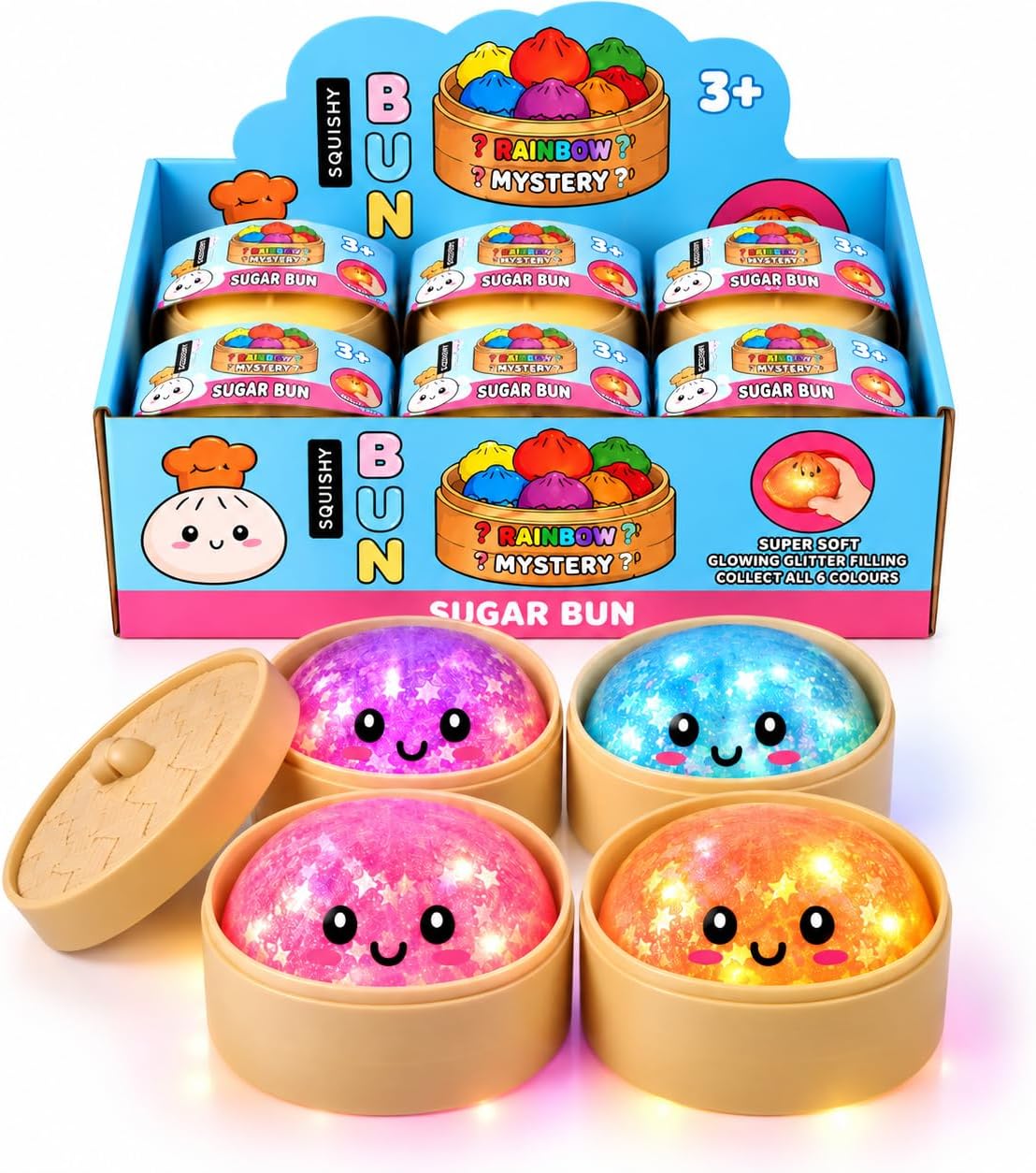 Mystery Glitter Dumplings Squishy Toy