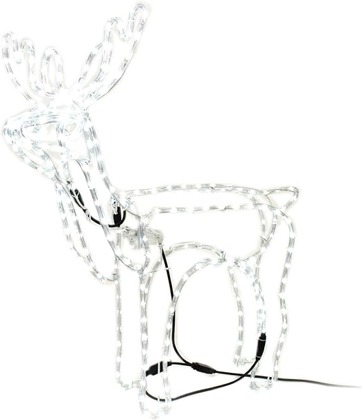 Moving Head Reindeer Christmas Multicolour/Cool White