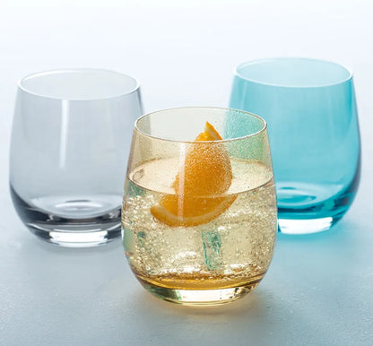 Shining Crystal Colorful 4pc Glasses