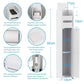 Toilet Paper Holder Cabinet with Door on Foot