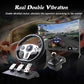 V9 Gaming Steering Wheel 270-900 degree with 3 Pedals and Gear Shifter