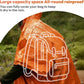 Outdoor Emergency Raincoat, Reversible Dual-Sided Thermal Poncho