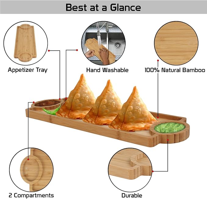 Wooden Serving Tray with Handle