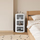 MHome 3 Tier Rounded Cabinet – Detachable Round Nightstand & Lightweight End Table with Storage