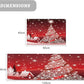 Red Sparkling Christmas Tree Kitchen Rugs