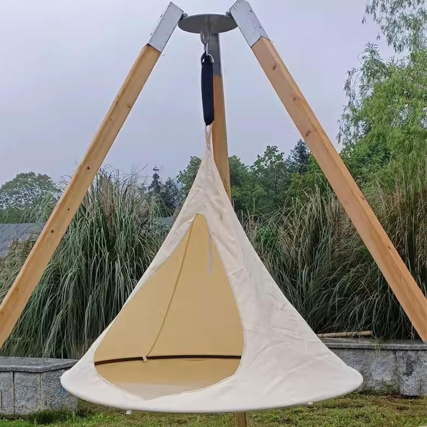 MHome Flying Saucer Hammock Swing Chair | Indoor & Outdoor Hanging Tent Chair