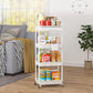 MHome Majestic 3 Or 4-Tier Utility Cart With Drawer – Black Or White