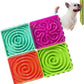 Slow Feeder Dog Bowl,4 in 1 Slow Eating Dog Bowl,Lick Mats for Dogs with Suction Cups,Bloat Stop Dog Food Bowl Maze Interactive Puzzle Cat Bowl Non Skid for Bathing Grooming Training