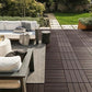 MHome Composite PVC Non-Slip Outdoor Decking Tiles 10pc Pack