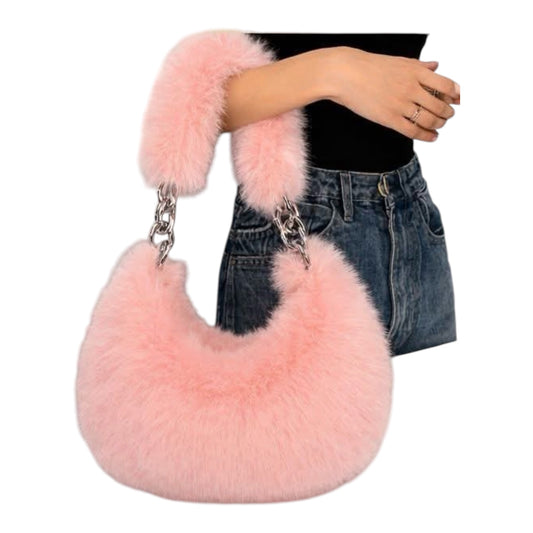Women’s Winter Furry Crossbody Bags-Various Colours