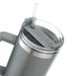 Double Wall Travel Mug Stainless Steel Vacuum Flask with Straw Hot/Cold