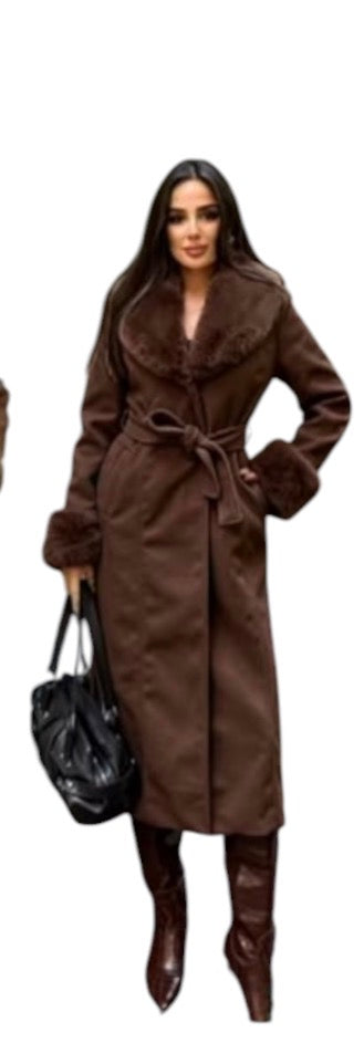 Ladies Faux Fur Coats-Various Colours