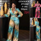 Ladies Satin 2pc Jumpsuit-Various Colours